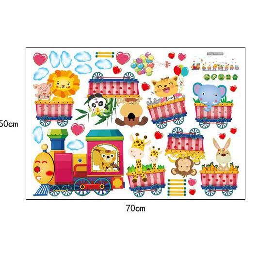 Sticker Decal dán tường Đoàn tàu cho bé SK7064