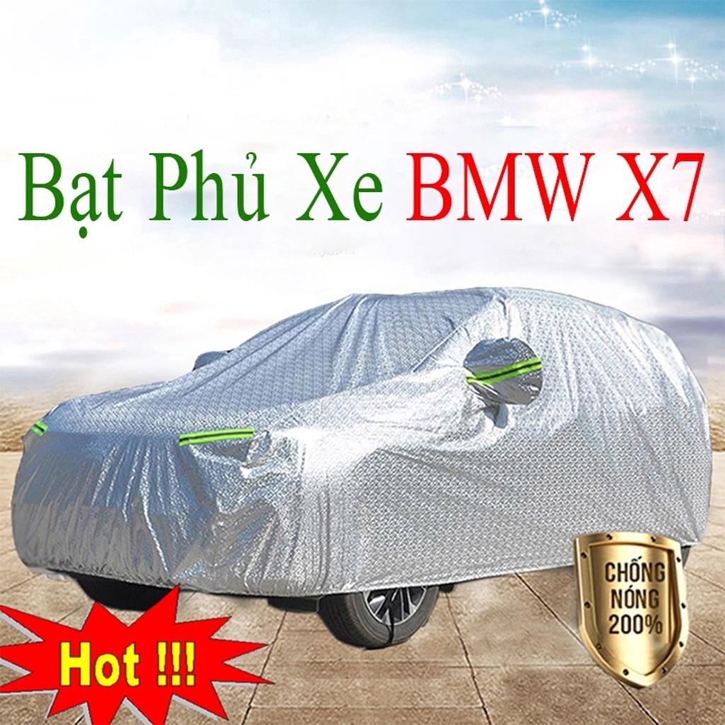 Bạt Phủ Xe Ô Tô BMW X7 - Bạt Phủ Ô Tô 5 Chỗ 3 Lớp Cao Cấp Chống Mưa, Chống Nắng, Chống Cháy Loại 1