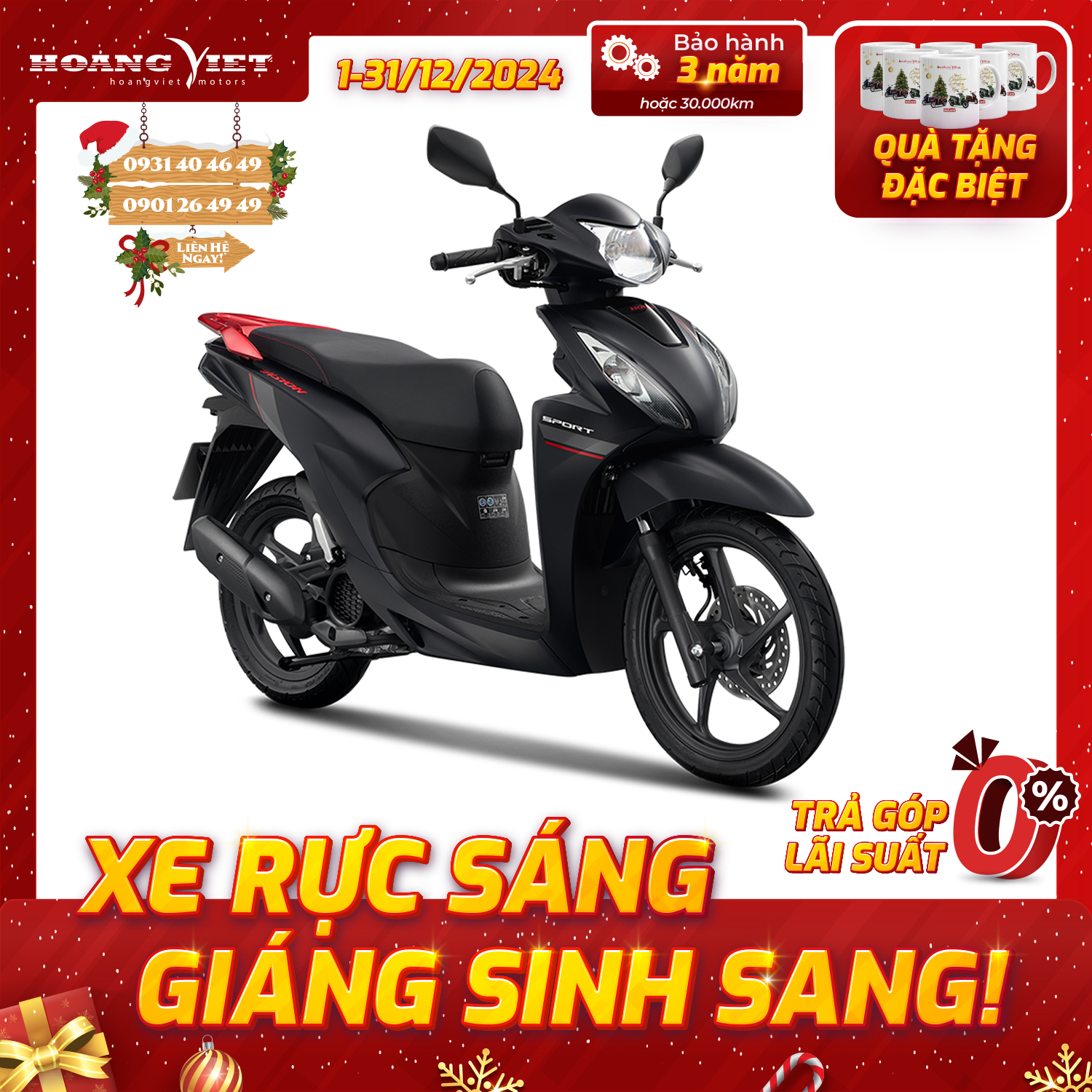 Xe Máy Honda Vision 2025 - Phiên Bản Thể Thao