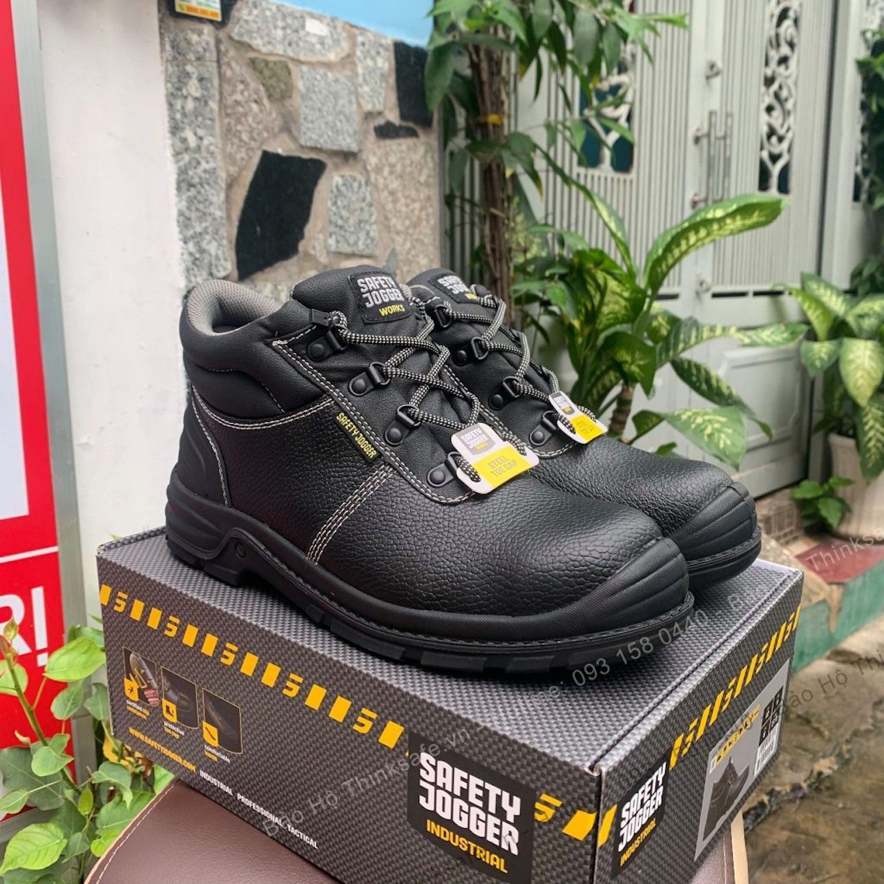 Giày bảo hộ lao động nam Jogger Bestboy231 S3 da chống thấm nước chống đinh trơn trượt giày công trình