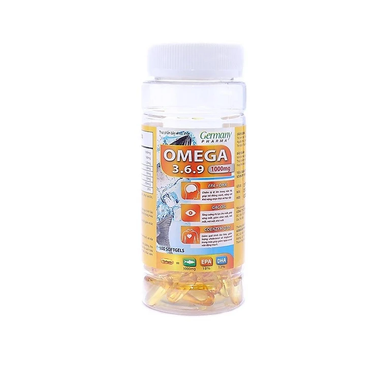 Viên dầu cá Omega 3.6.9 1000mg - Hỗ trợ ngăn ngừa mắc các bệnh về tim mạch