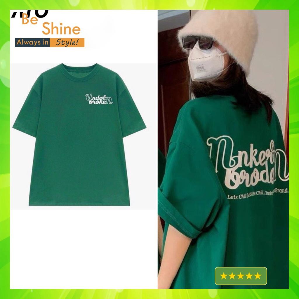 Áo Thun Under Broken Nhiều Màu Xanh lá Đen Trắng , Áo Phông Cotton Cổ Tròn Thời Trang Nam Nữ Phong Cách