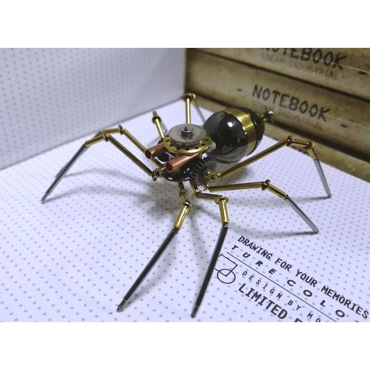 Mô Hình Lắp ghép 3d Kim Loại STEAMPUNK con nhện(ráp sẵn)