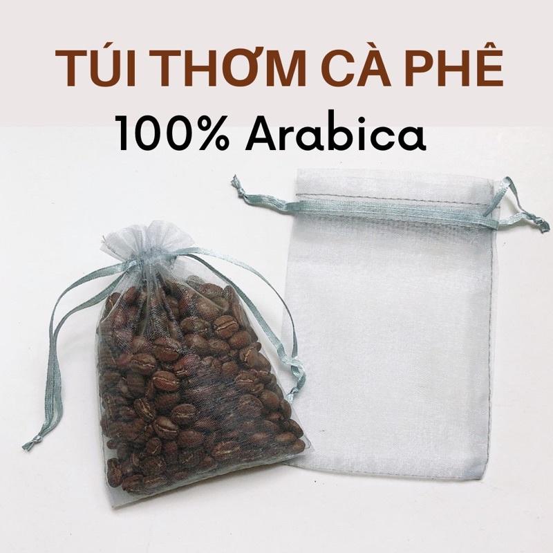 Túi thơm cà phê từ 100% hạt Arabica nguyên chất khử mủi ô tô, tủ, văn phòng làm việc