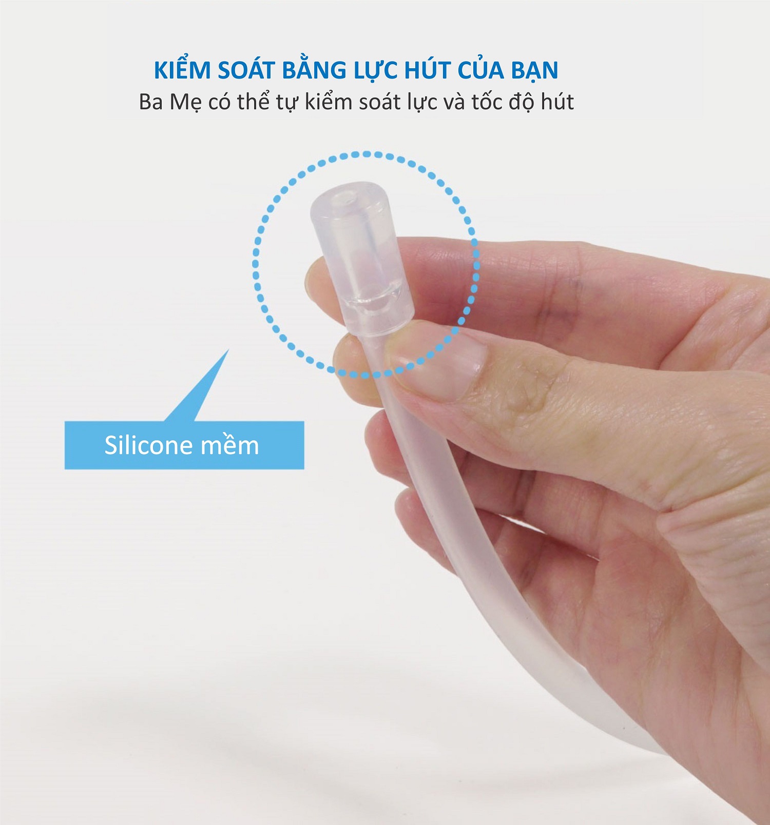 HÚT MŨI DÂY CHO BÉ SƠ SINH BẰNG SILICONE MỀM KUKU - KU5342