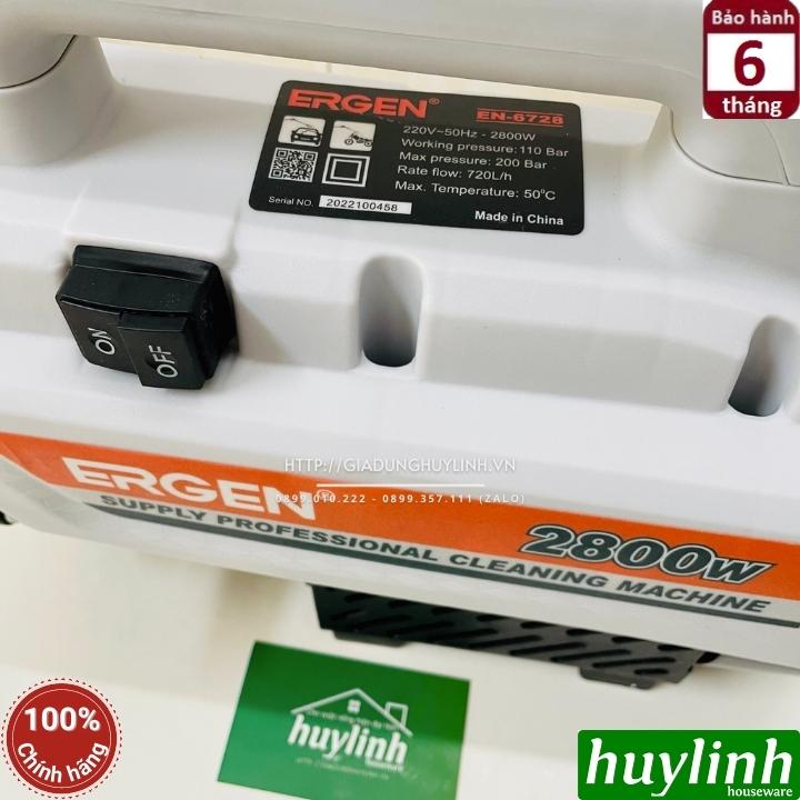 Máy xịt rửa xe chỉnh áp Ergen EN-6728 - 2800W - Motor cảm ứng từ lõi đồng - Xịt rửa máy lạnh, điều hoà