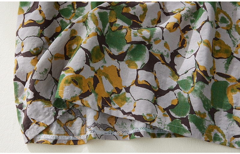 Đầm suông dáng dài hoạ tiết hoa nhí siêu đẹp- Đầm suông linen form rộng che khuyết điểm Đũi Việt