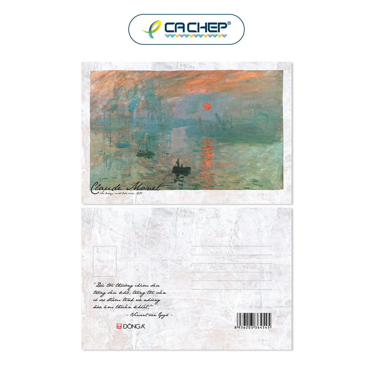 Postcard danh họa - Claude Monet (Tùy chọn)