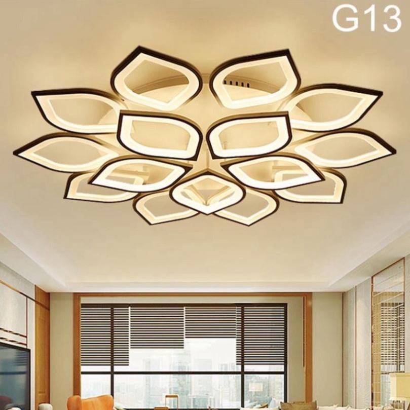 Đèn LED Mâm Ốp Trần MN022 , LED trang trí Phòng Khách, Đèn ốp trần phòng ngủ - 3 chế độ Sáng DT DDT