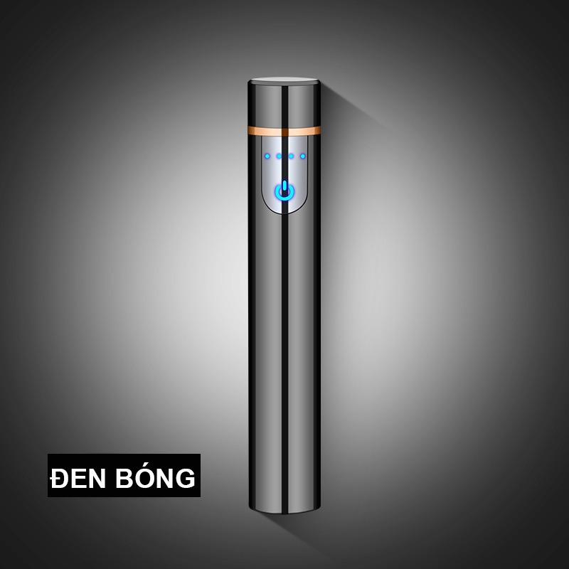 Bật Lửa Cảm Ứng Vân Tay Hình Trụ Bóng Trơn ZC113 Fullbox – Sạc Điện