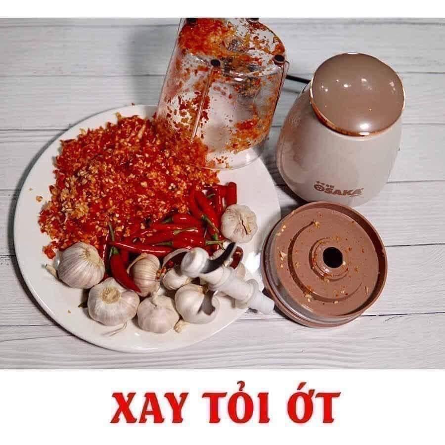 Máy Xay Cắt Đa Năng Osaka Nắp Đồng Cao Cấp Nhật Bản, Máy Xay Thịt, Máy Xay Sinh Tố - Hàng Chính Hãng
