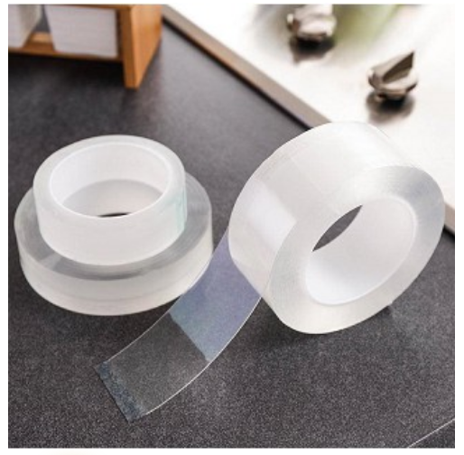 Băng Dính 2 Mặt Đa Năng Trong Suốt Dài 5m Dán Tường Dính Mọi Bề Mặt Tiện Lợi GD602-KNano-5m