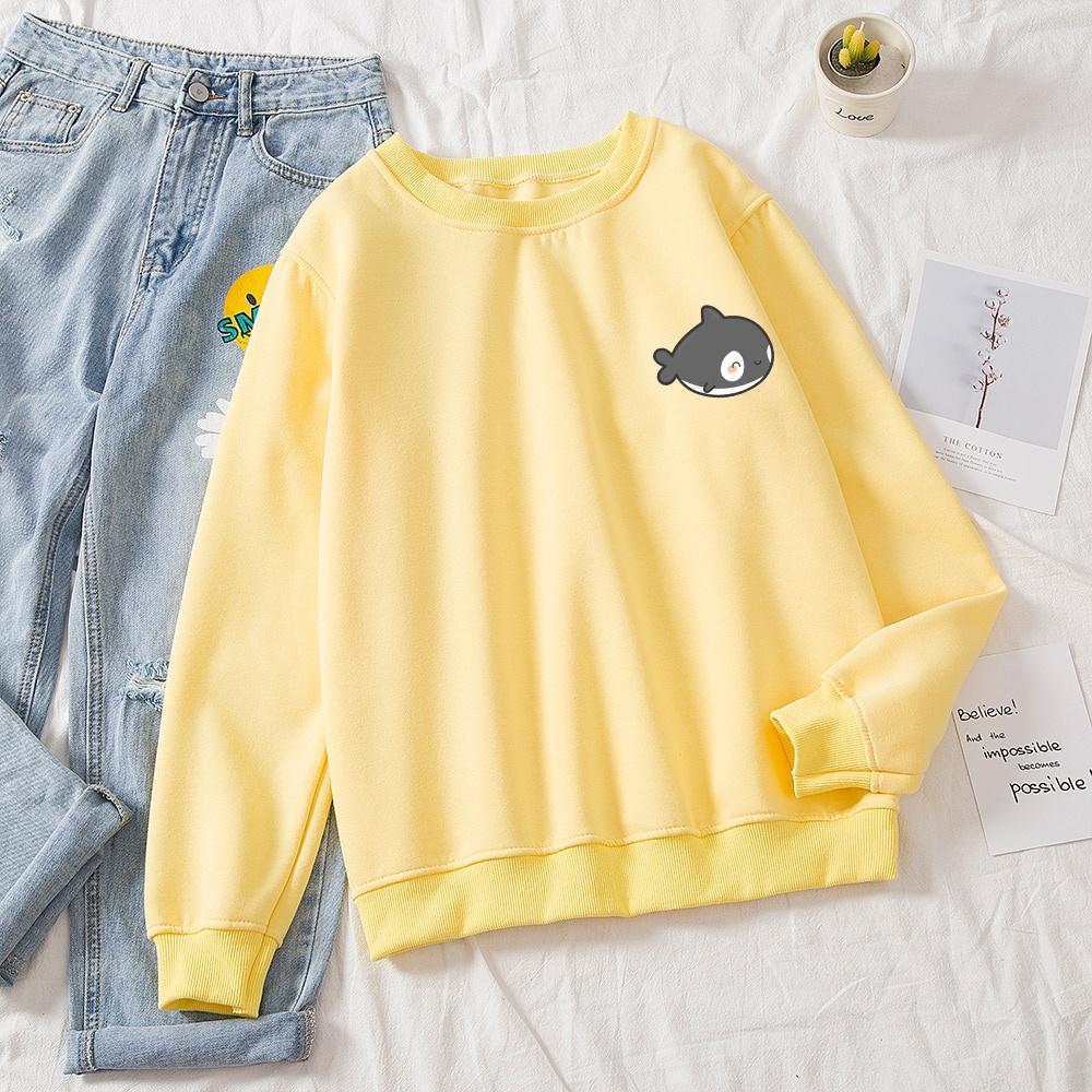 Kawaii Hình Hoạt Hình Áo Nữ 90 Ulzzang Áo Hoodie Dành Cho Cặp Đôi Mùa Đông, Thời Trang Nữ Chui Đầu Dạo Phố Kpop Quần Áo