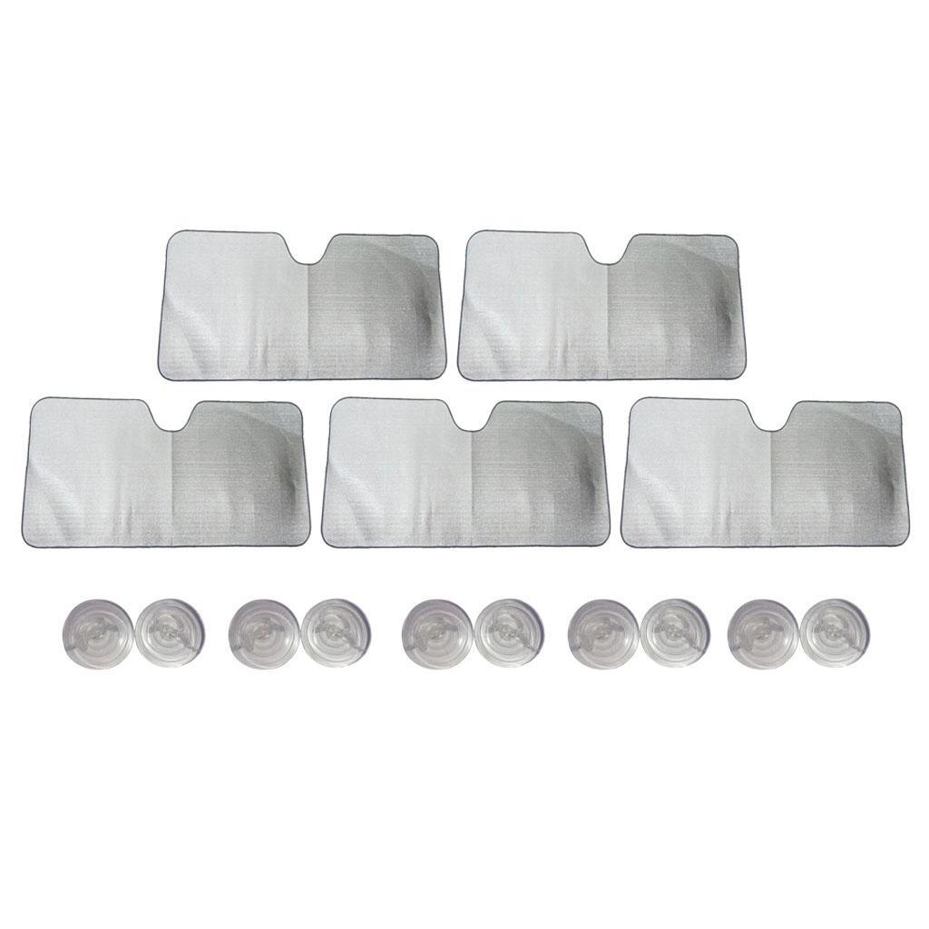 Car Sunscreen Insulation Sun Visor Sunroof Sun Block Foldable White Durable