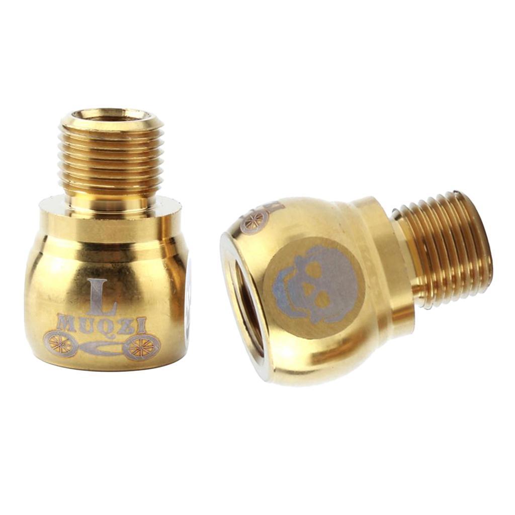 2-3 of Pair Bike Pedal Extender Adapters Extension Screws