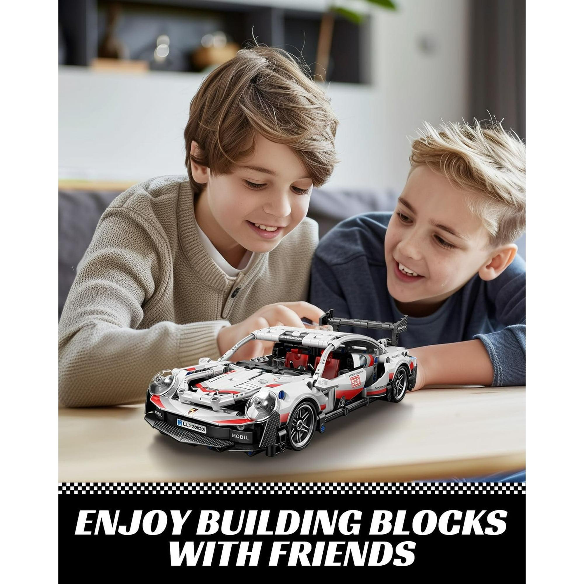 Đồ Chơi Lắp Ráp Xe Thể Thao Chạy Đà Siêu Tốc - Super Speed Pullback Sports Car - Toys&amp;Joys 3303 (540 Mảnh Ghép)