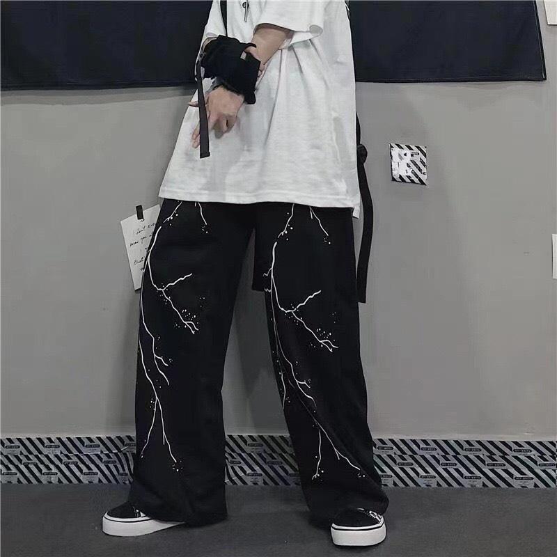 Quần ống rộng nam nữ Raacusstore dáng suông rộng, quần suông nam nữ ống rộng unisex lem tăm