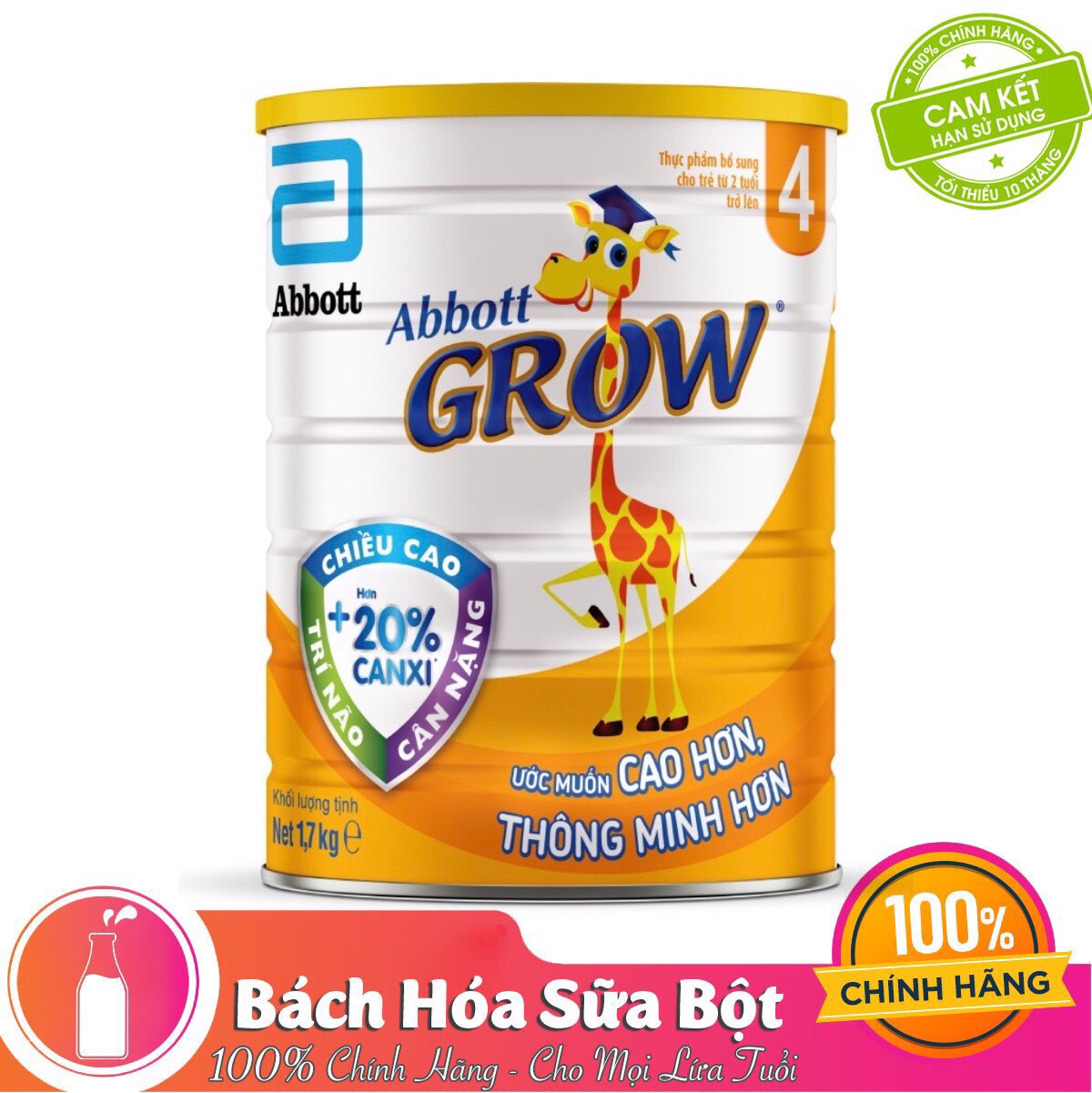 Sữa Bột Abbott Grow 4 (Dành cho trẻ từ 2-6 tuổi) - 1700g