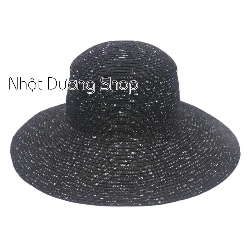 Nón vành rộng gắn hoa sang trọng, đẳng cấp mũ tai bèo vành rộng 11cm giúp che nắng tốt