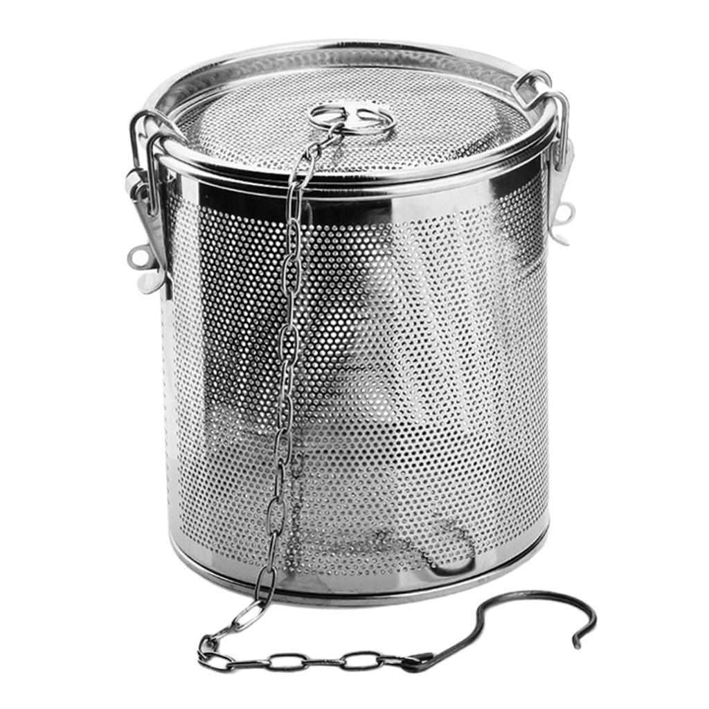 2X Stainless Steel Spice Seasoning Strainer Tea Ball Strainer 1.3L