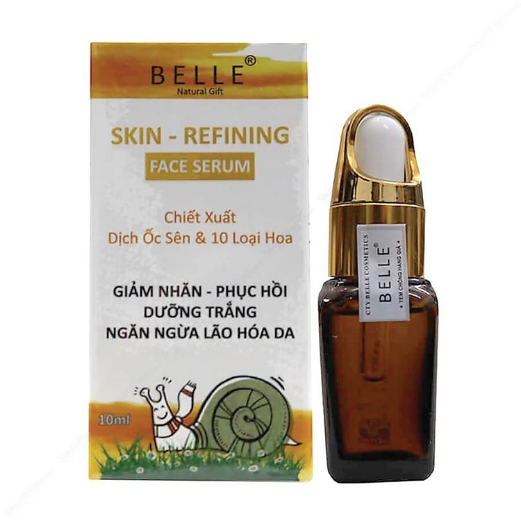 Sữa Rửa Mặt Ngọc Trai Tảo Đỏ BELLE - TẶNG 1 Serum Dịch Ốc Sên BELLE