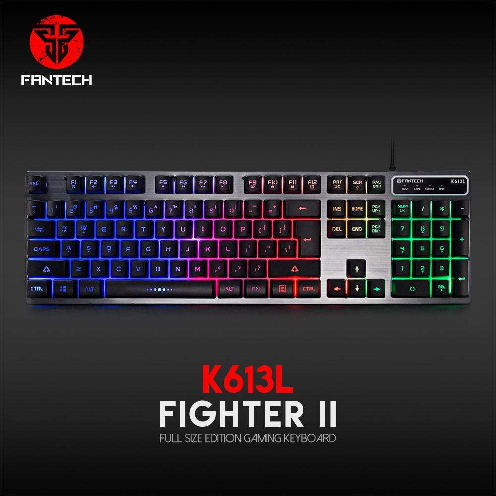 Bàn Phím Gaming Có Dây Full-sized Fantech K613L FIGHTER II Backlit LED 19 Phím Anti Ghost - Hãng Phân Phối Chính Thức