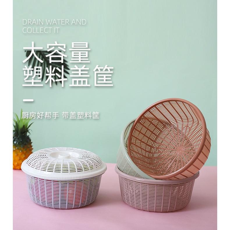 PVN42385 Rổ nhựa đa năng có nắp đựng hoa quả siêu tiện dụng , đa năng