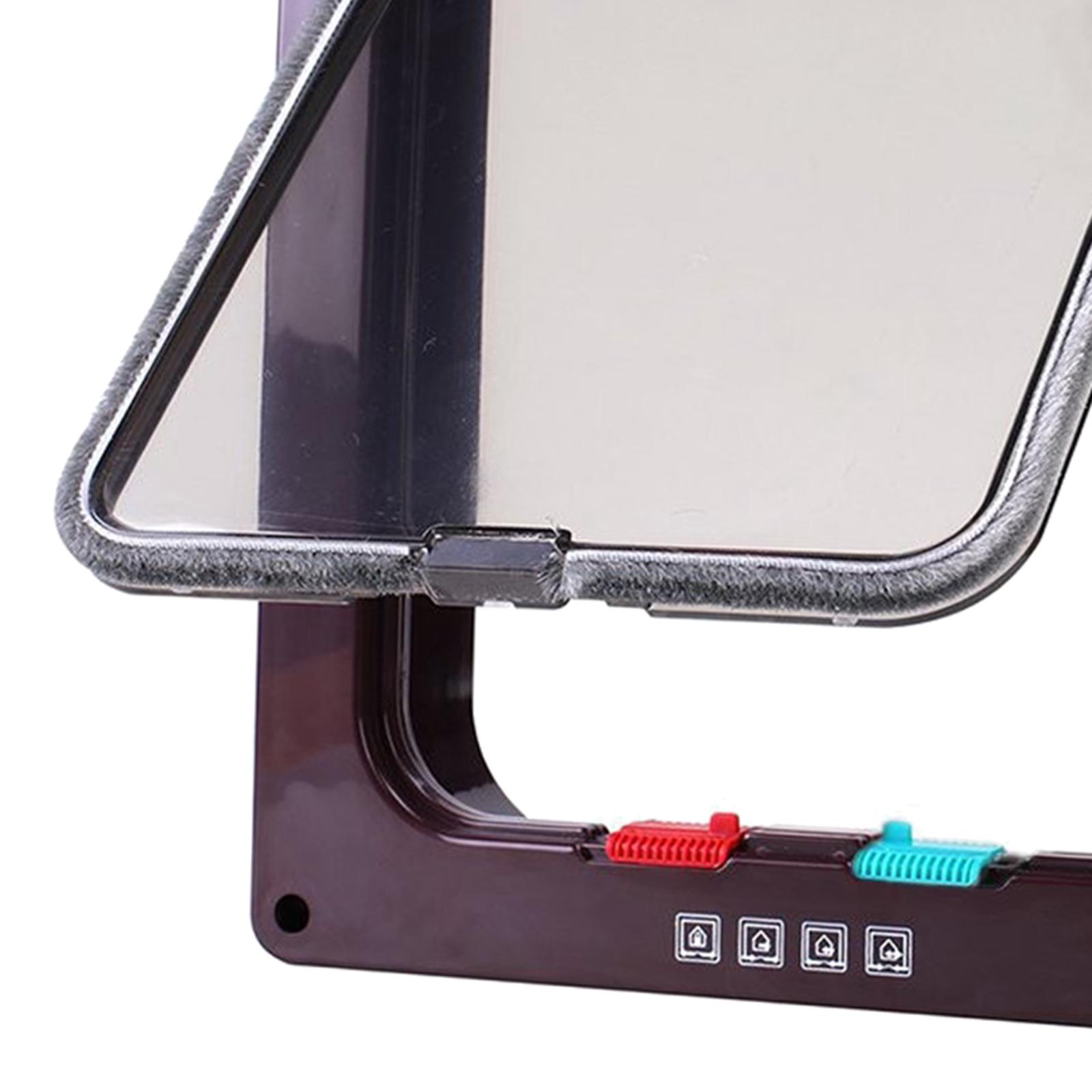 Pet Door for Cats and Dogs 4-Way Locking Extra Large Cat Door for Indoor Outdoor Doors, Weatherproof Cat Flap Door for Pets