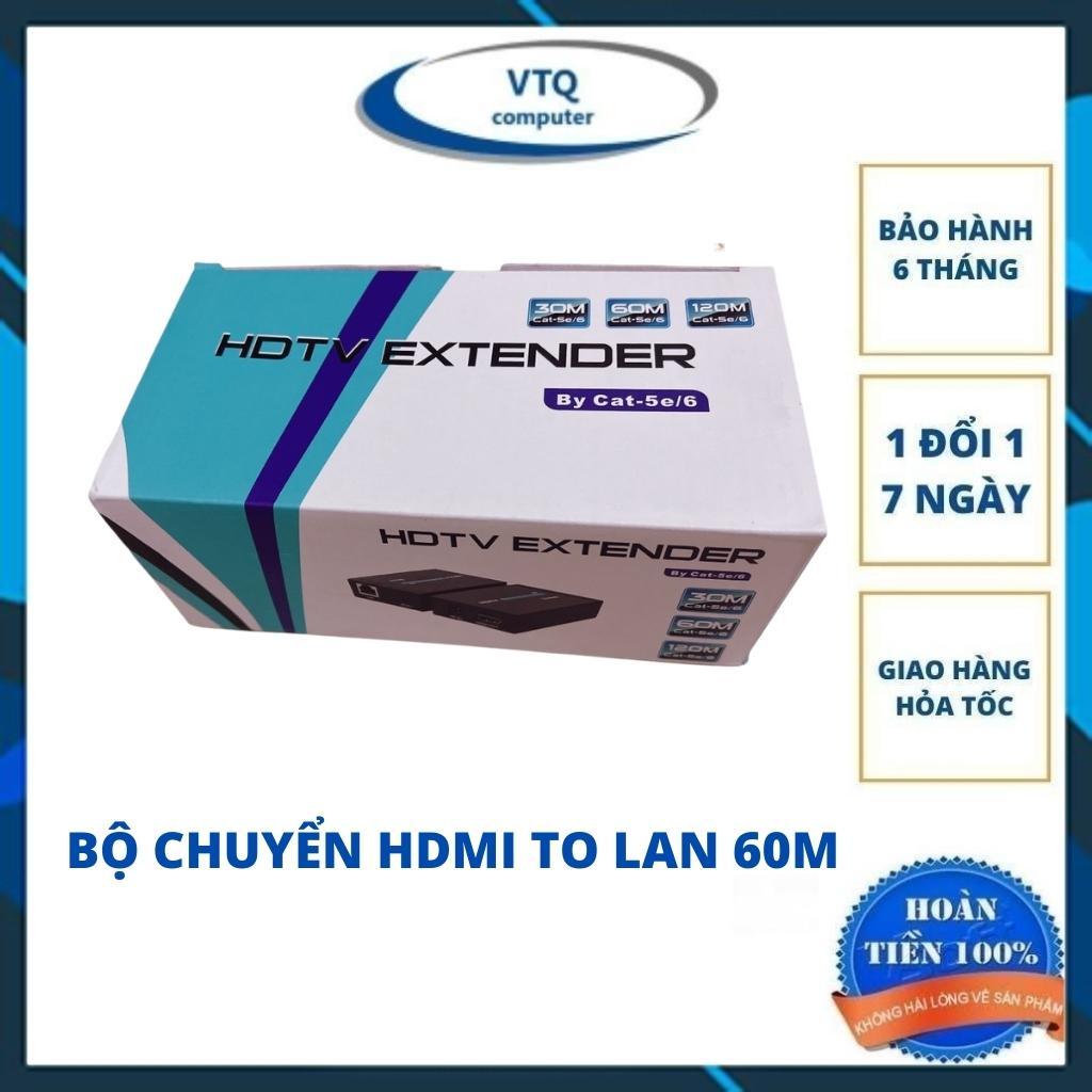 Bộ chuyển hdmi to lan 60m,Bộ kéo dài HDMI 60m qua cáp mạng LAN, HDMI to LAN 60m, HDMI Extender 60m RJ45