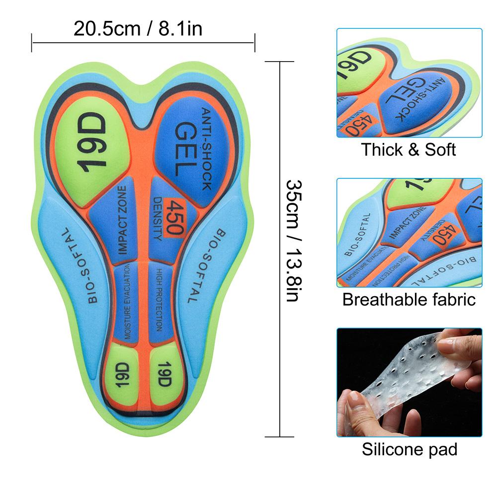 Quần đùi đệm Dày thoáng khí co giãn cho nam đi xe đạp