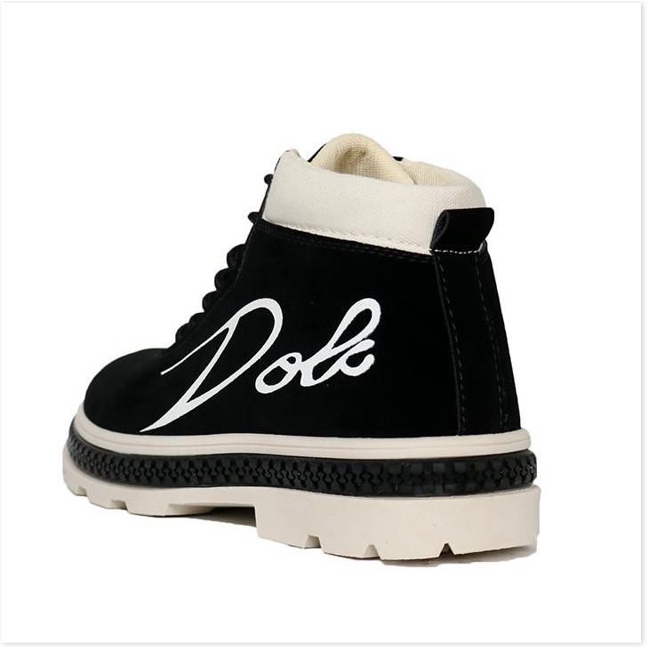 Giày Sneaker Nam Cổ Cao DOLE T3401DE + Tặng 2 Đôi Tất Khử Mùi