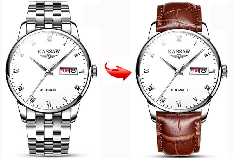 Đồng hồ nam chính hãng KASSAW K853-3 chống nước,chống xước,kính sapphire ,hàng mới 100% ,Đồng hồ cơ