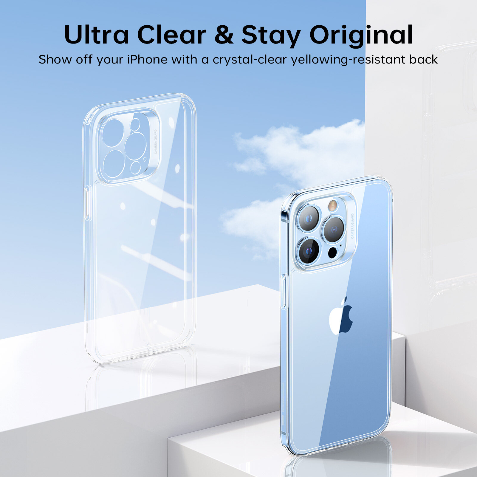 Ốp Lưng Classic Hybrid Case dành cho iPhone 13 / 13 Pro / 13 Pro Max Phiên bản nâng cấp Bảo Vệ Camera  - Hàng Chính Hãng