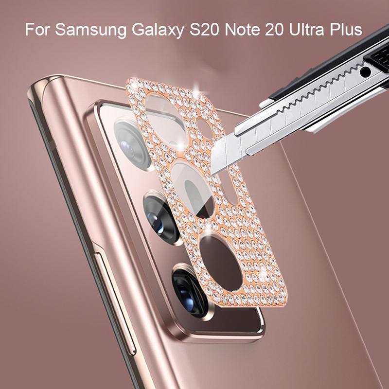 Ốp kính cường lực chất lượng cao bảo vệ camera cho điện thoại Samsung S21 Ultra/S20 Note 20 Ultra Plus CaseBling diamond camera lens protector