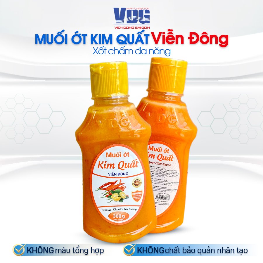 Muối ớt kim quất Viễn Đông 300g (Xốt chấm)-vị chua cay chấm hải sản, đồ nướng BBQ, rau củ luộc