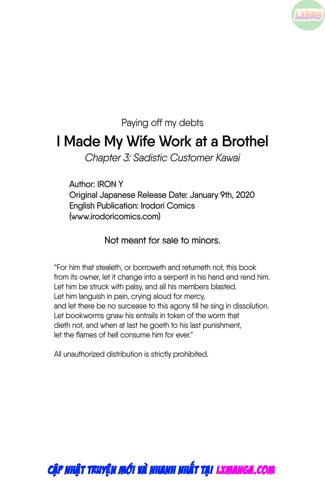 tôi khiến vợ mình phải làm việc ở nhà thổ chapter 3 48