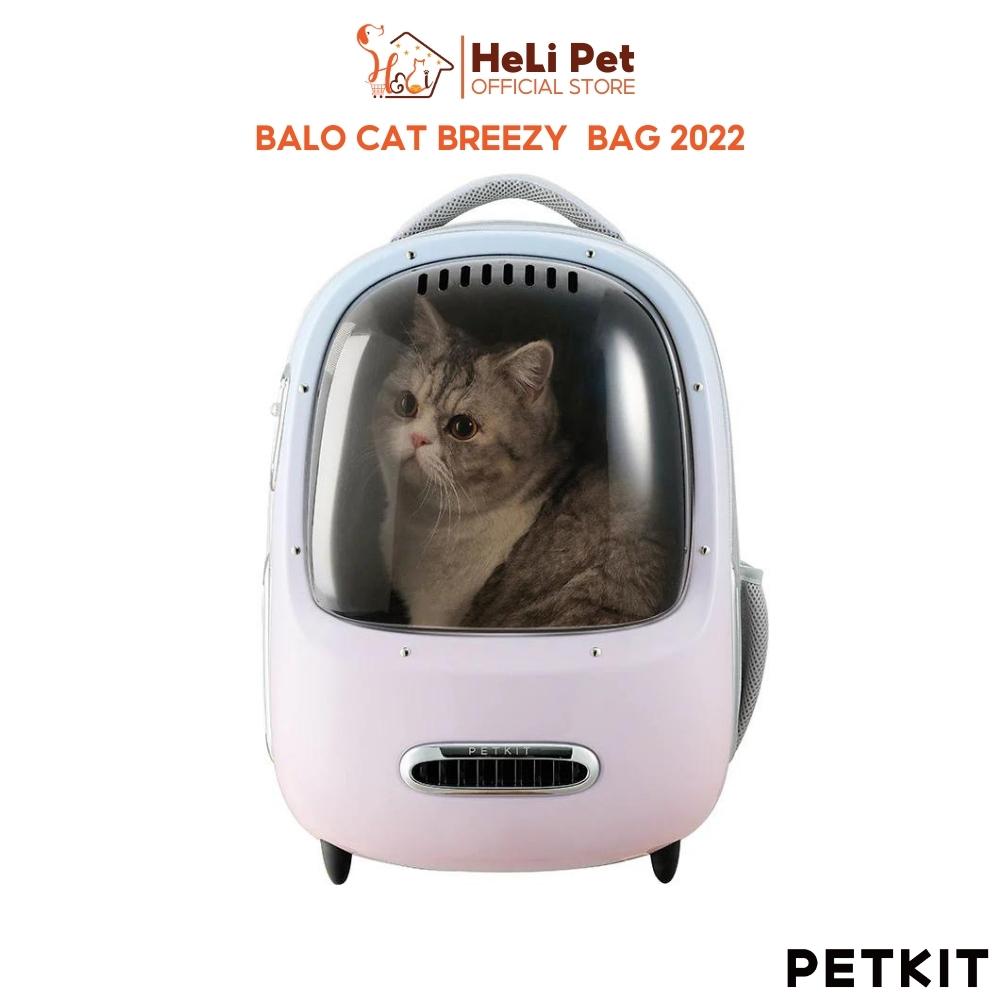 Balo Phi Hành Gia Có Điều Hòa Thông Minh Cho Mèo Petkit Breezy 2023- HeLiPet