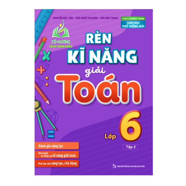 Sách - Combo Rèn Kĩ Năng Giải Toán Lớp 6 - Tập 1+ 2