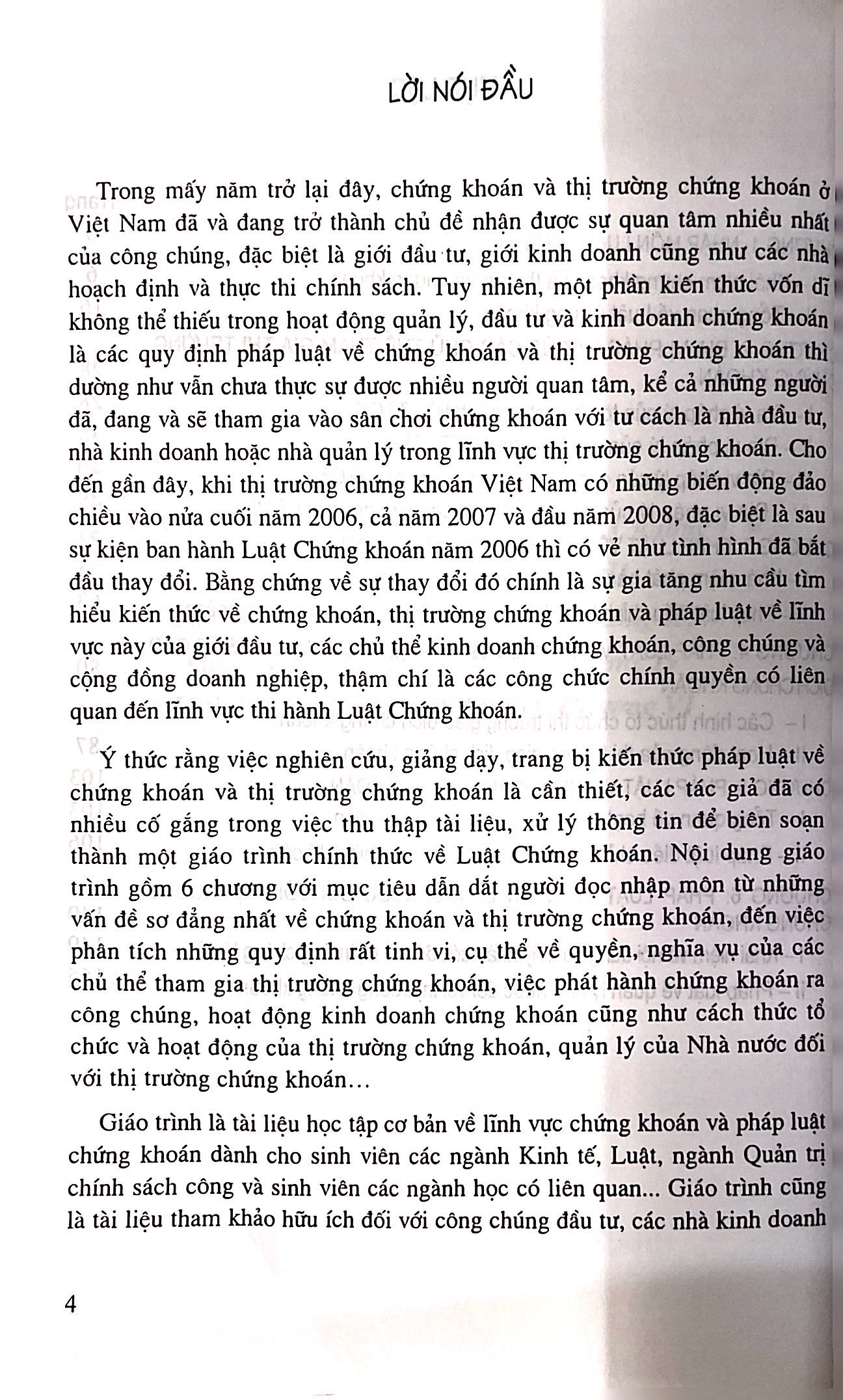 Giáo trình luật chứng khoán