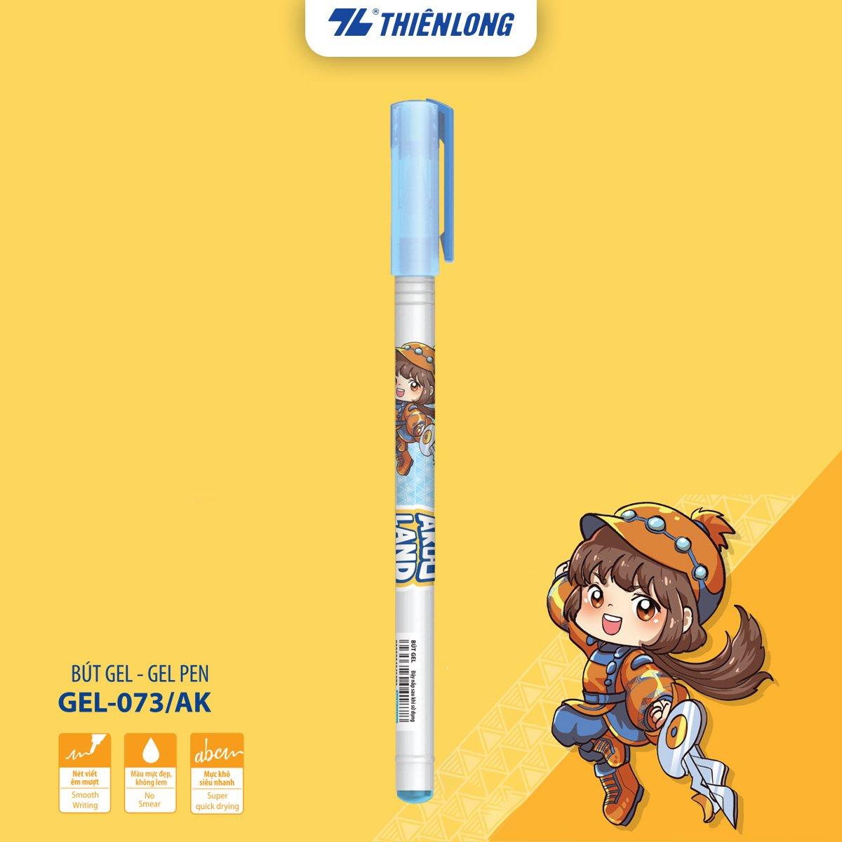 Combo 5/10/20 Bút gel Akooland Dasi Thiên Long GEL-073/AK - Mực khô siêu nhanh