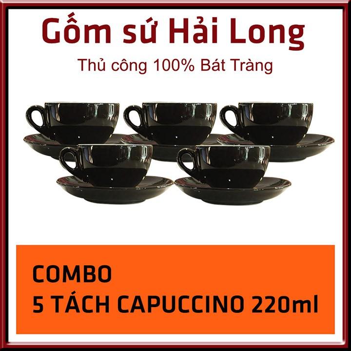 COMBO 5 Cốc tách ly sứ cao cấp uống cà phê