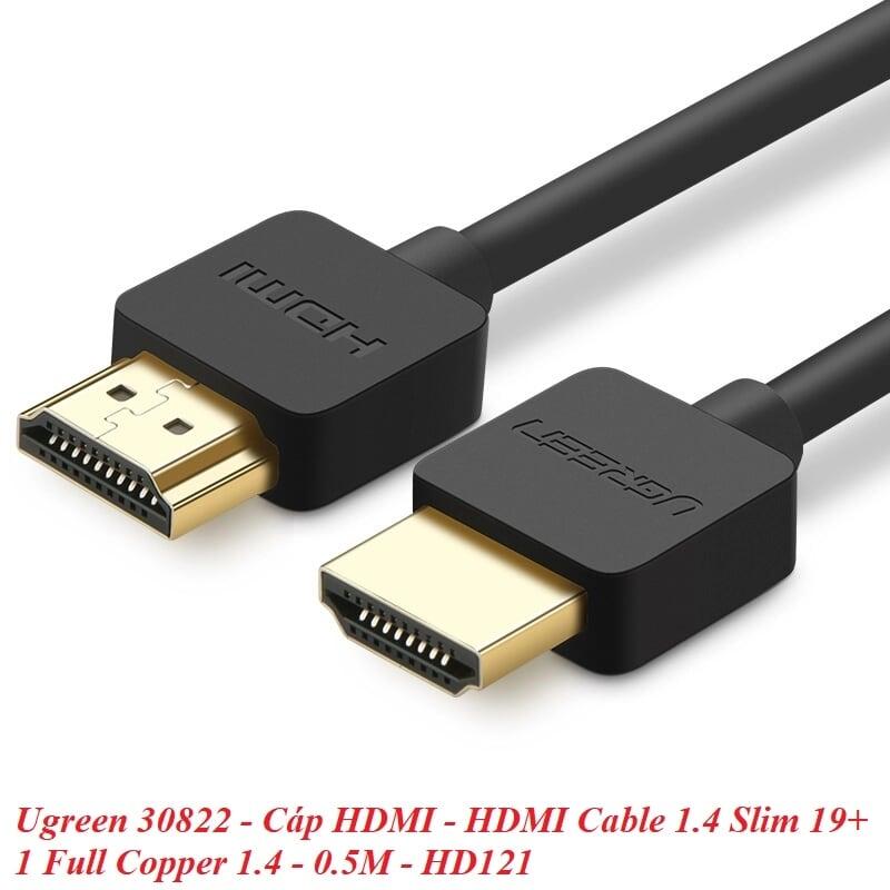 Ugreen UG30822HD121TK 0.5M màu Đen Cáp tín hiệu HDMI chuẩn 2.0 hỗ trợ phân giải 4K * 2K - HÀNG CHÍNH HÃNG