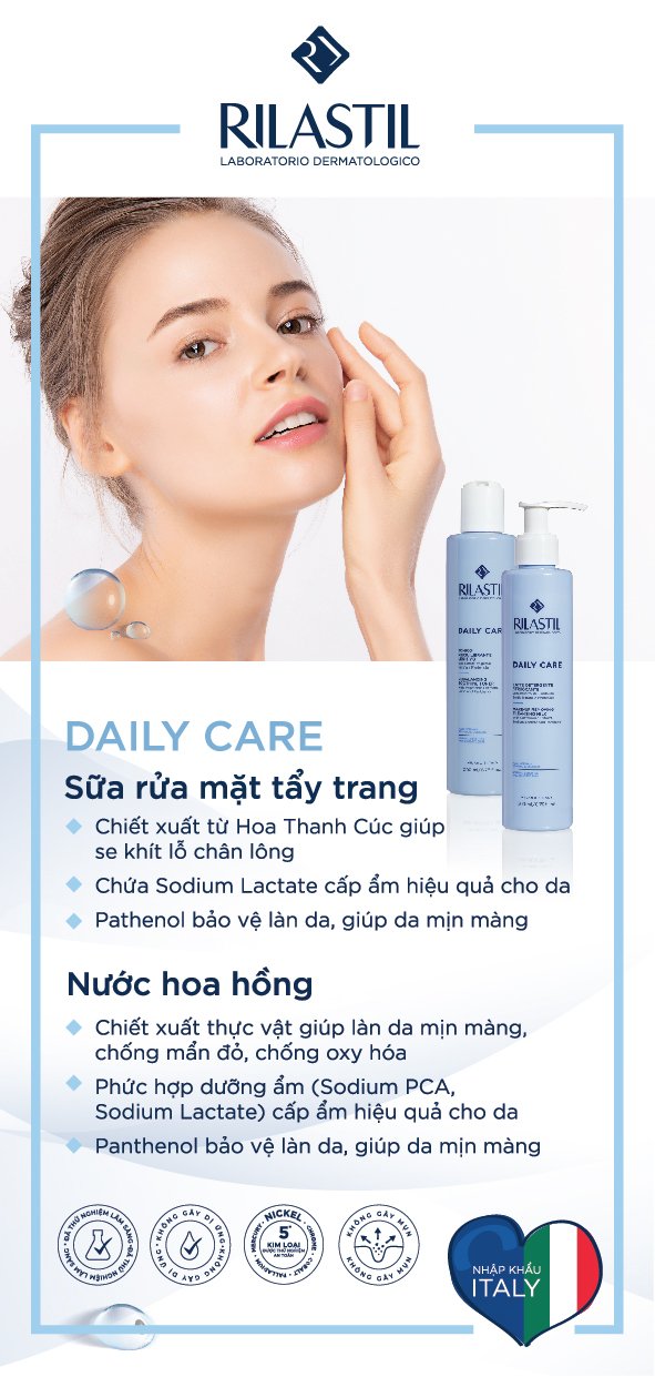 NƯỚC CÂN BẰNG DỊU NHẸ DÀNH CHO DA THƯỜNG VÀ DA NHẠY CẢM RILASTIL 200 ML -REBALANCING SOOTHING TONER