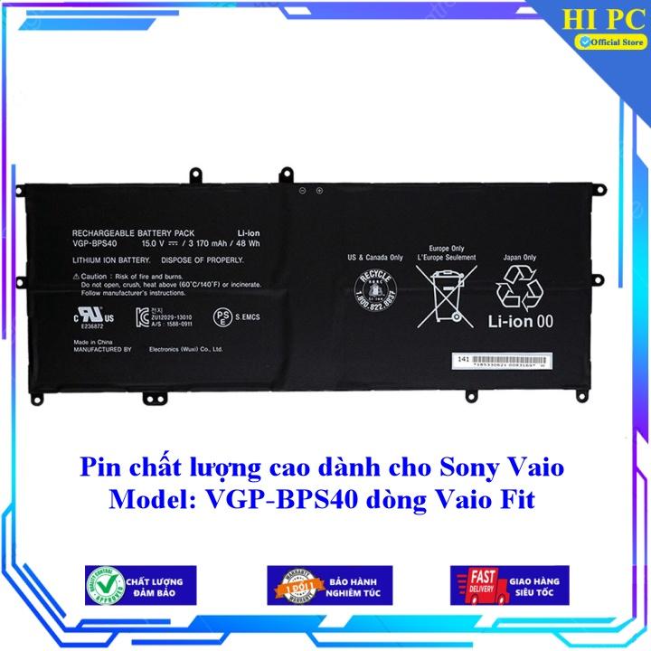 Pin chất lượng cao dành cho Sony Vaio Model: VGP-BPS40 dòng Vaio Fit - Hàng Nhập Khẩu