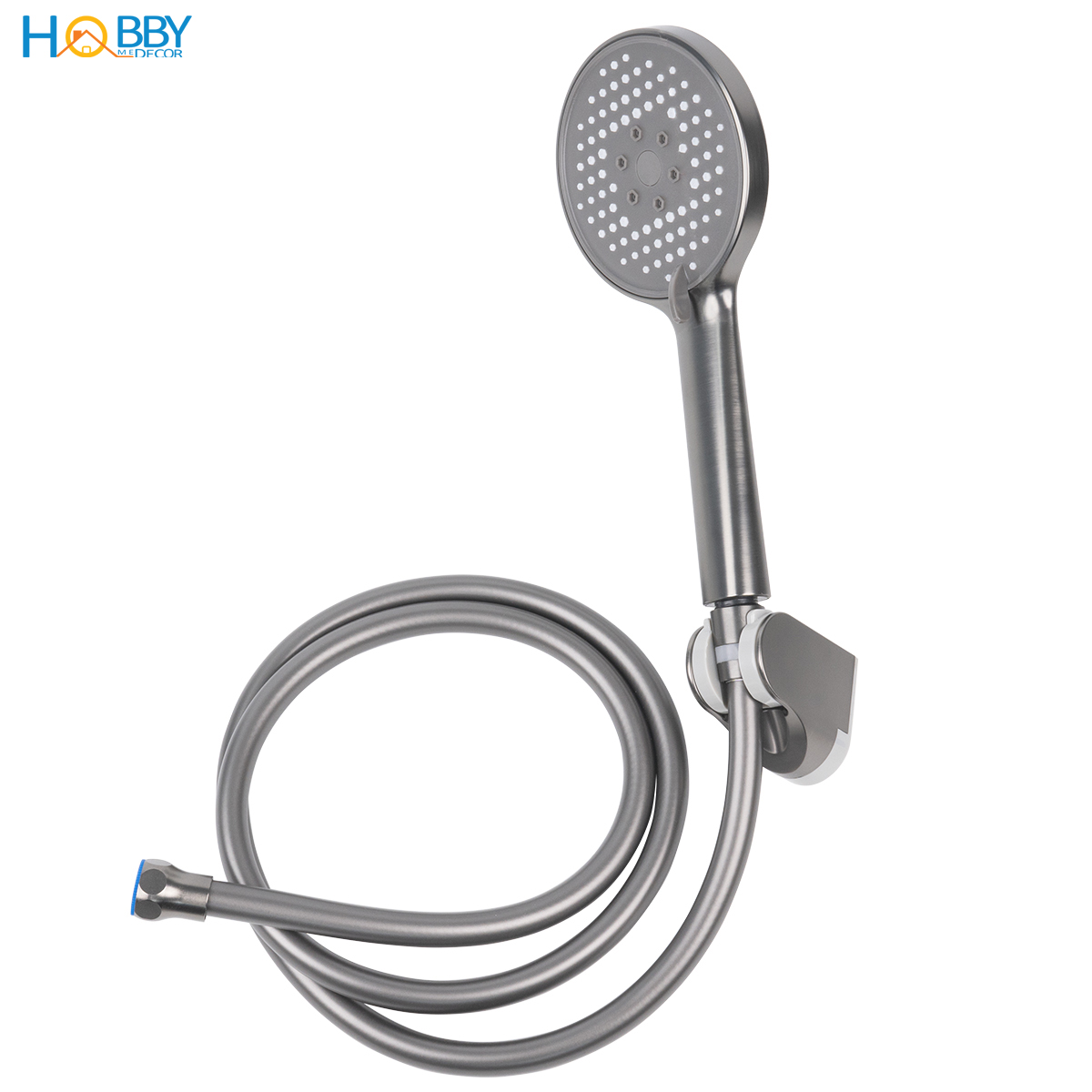 Combo củ sen tay sen nóng lạnh inox 304 sơn xám Hobby home decor CBX1