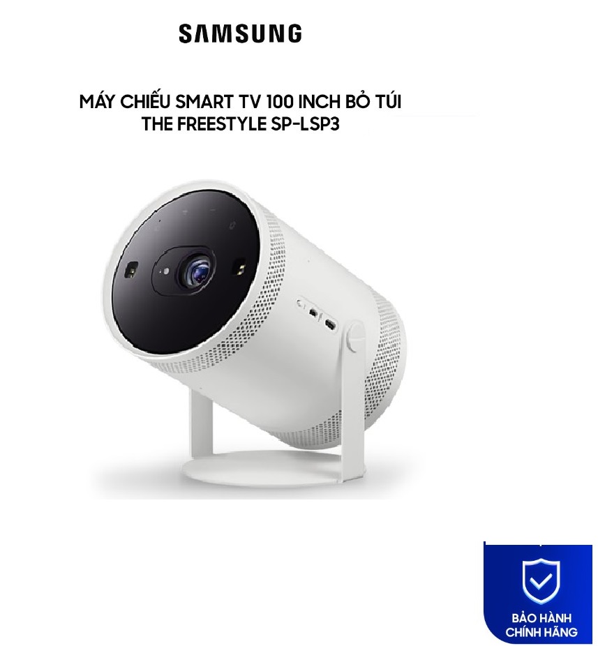 Máy chiếu Samsung Smart TV 100 inch bỏ túi The FreeStyle SPLSP3BLAXXV Hàng Chính Hãng(kèm túi đựng)