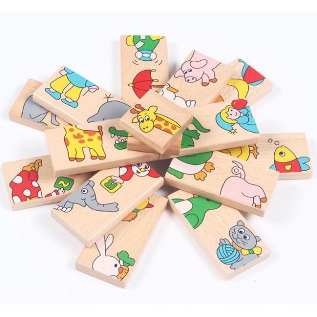 BỘ DOMINO ANIMAL - NỐI ĐUÔI CON VẬT (1184DDV)