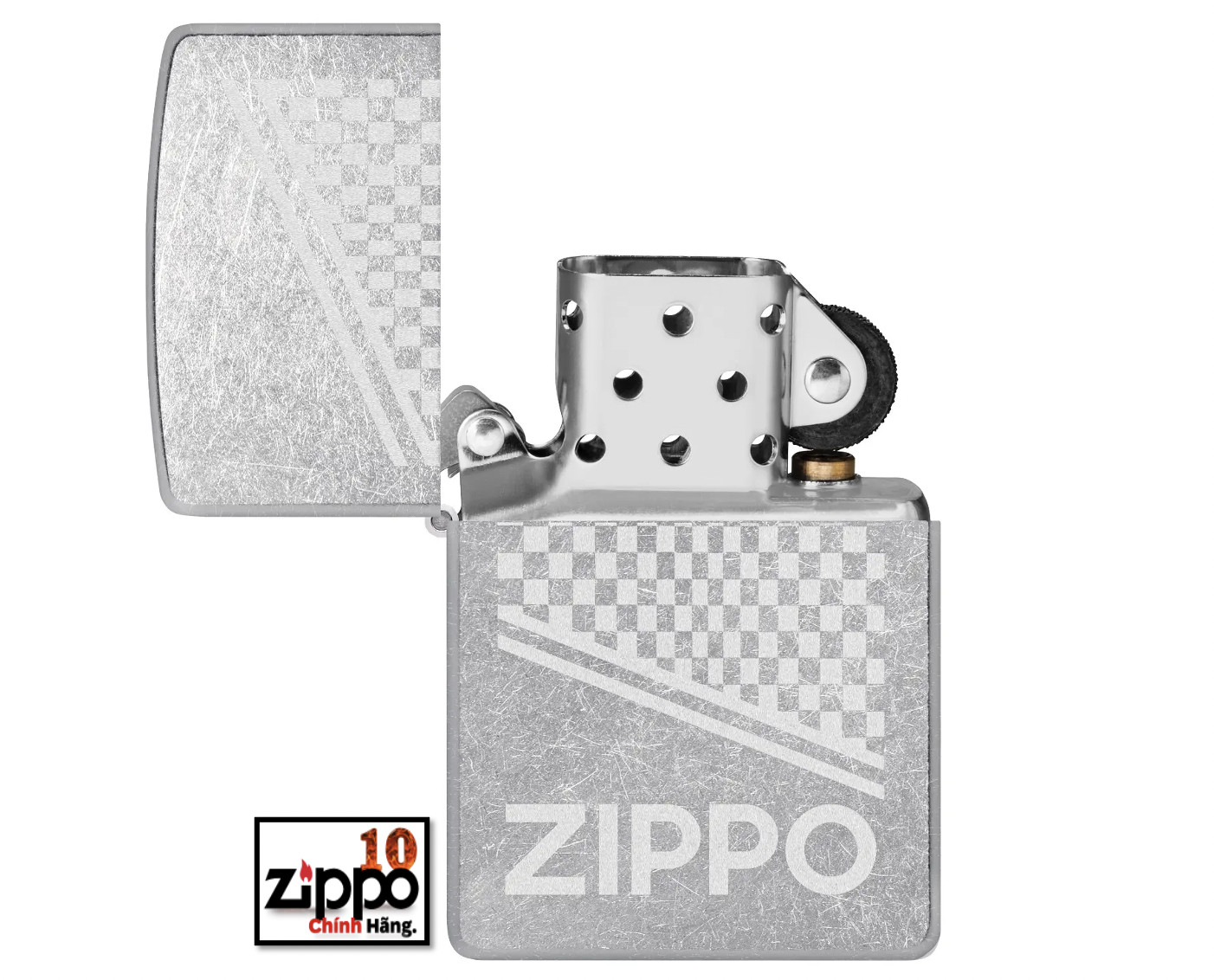 Bật lửa ZIPPO 48492 Checked Zippo Design - Chính hãng 100%