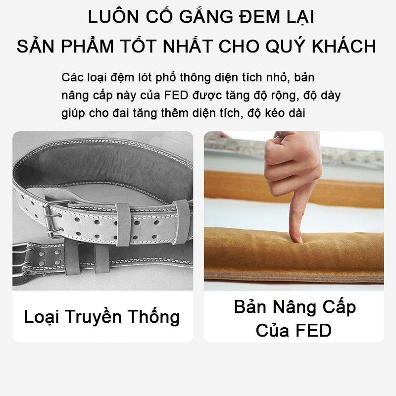 Đai Lưng Tập Gym Chính Hãng FED Da Bò Cao Cấp