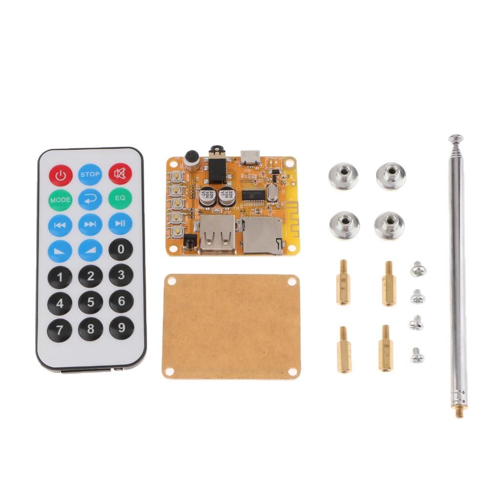 MP3 Decode Board with Remote&Cable DIY Bluetooth Module Aux Audio Player